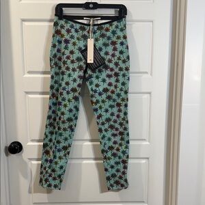 Dorothee Schumacher women's capri pants psychedelic palms 1/XS NWT